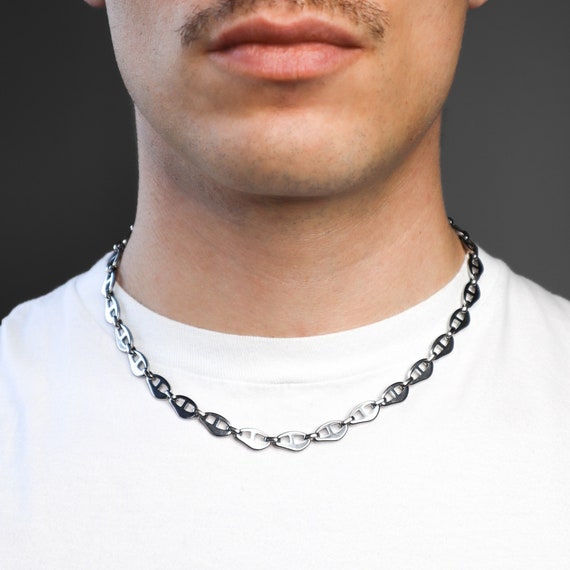 Stainless steel mariner link necklace sale