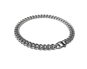 stainless steel curb chain necklace | grunge punk streetwear fashion style jewelry