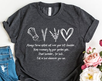 Practical Magic Shirt, Salt Rosemary Lavender Love Shirt, Inspirational Shirt, Magic Spell Shirt