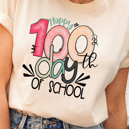 100th Day of School Shirt for Teachers 100 Days Teacher Etsy