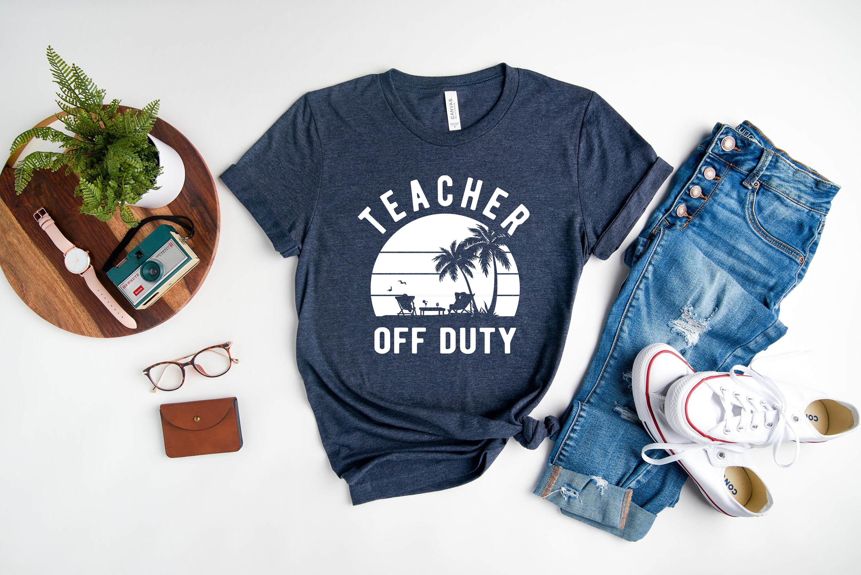 Teacher Off Duty Shirt Funny Teacher Shirt Summer Vacation Etsy