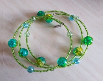 Mermaid Memory Wire Bracelet