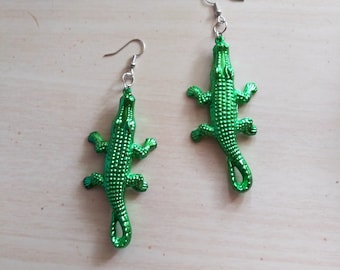 Alligator Earrings