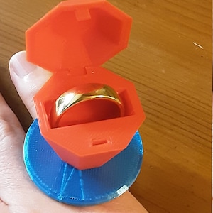 Caja de anillos Ring Pop (tamaño de 1") - Caja de propuestas Ring Pop - Caja de anillos de compromiso Ring Pop