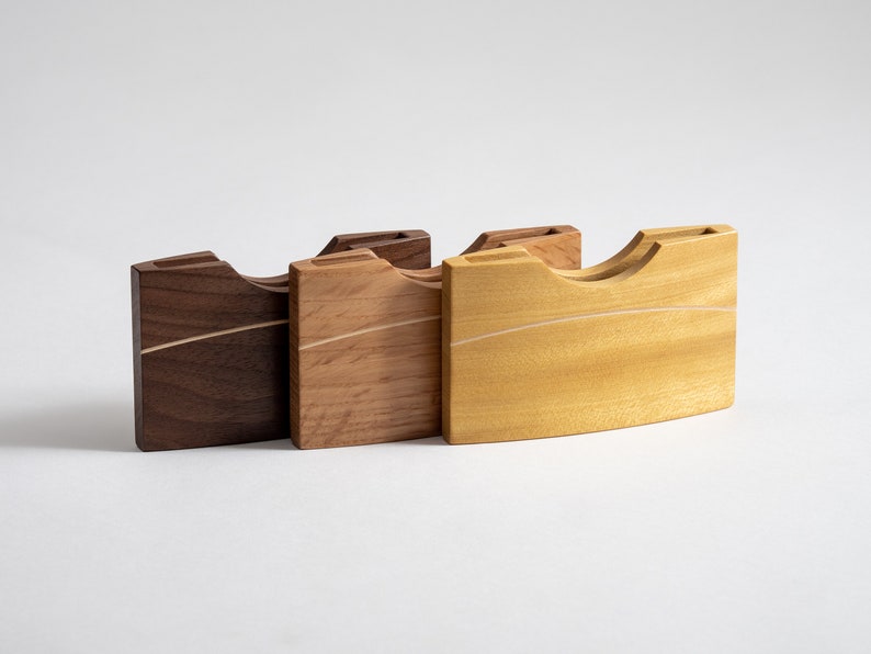 Gift for Him Gift for Her Handmade Wallet Luxury Wallet Business Card Holder Minimalist Wallet Wooden Wallet Slim Wallet