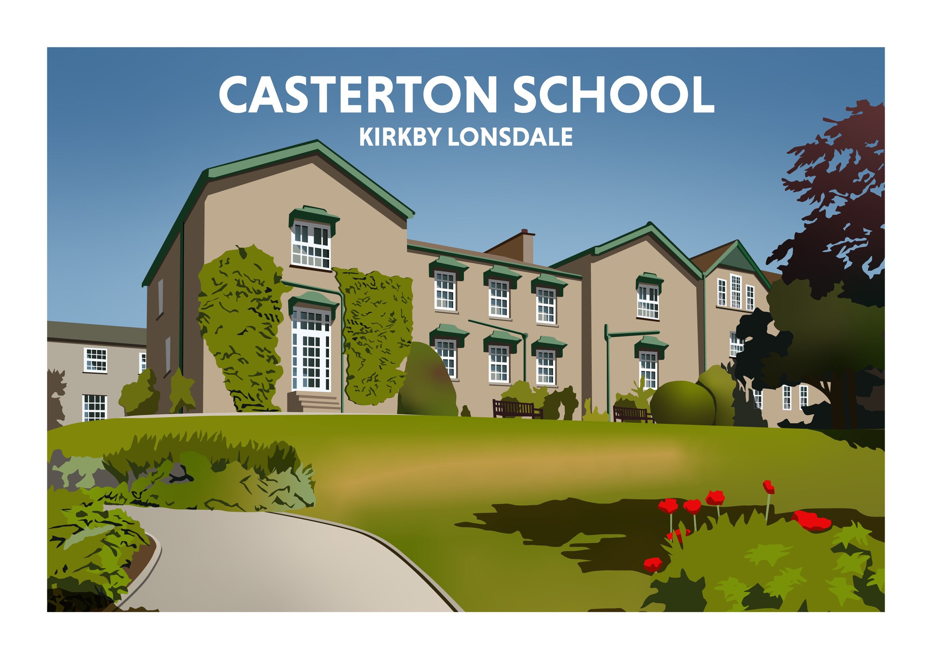 Casterton School Kirkby Lonsdale England Unique Etsy