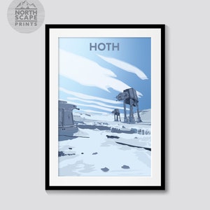 Hoth. Star Wars - The Empire Strikes Back - Unique Movie Print