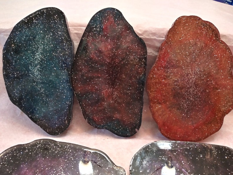 Galaxy Themed resin coasters