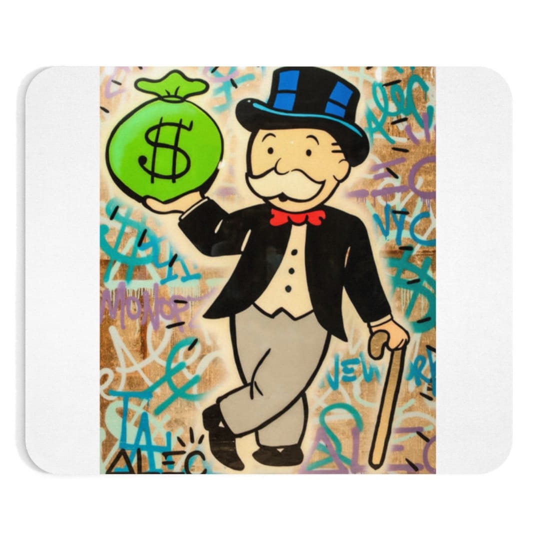 Monopoly Man Mousepad Etsy
