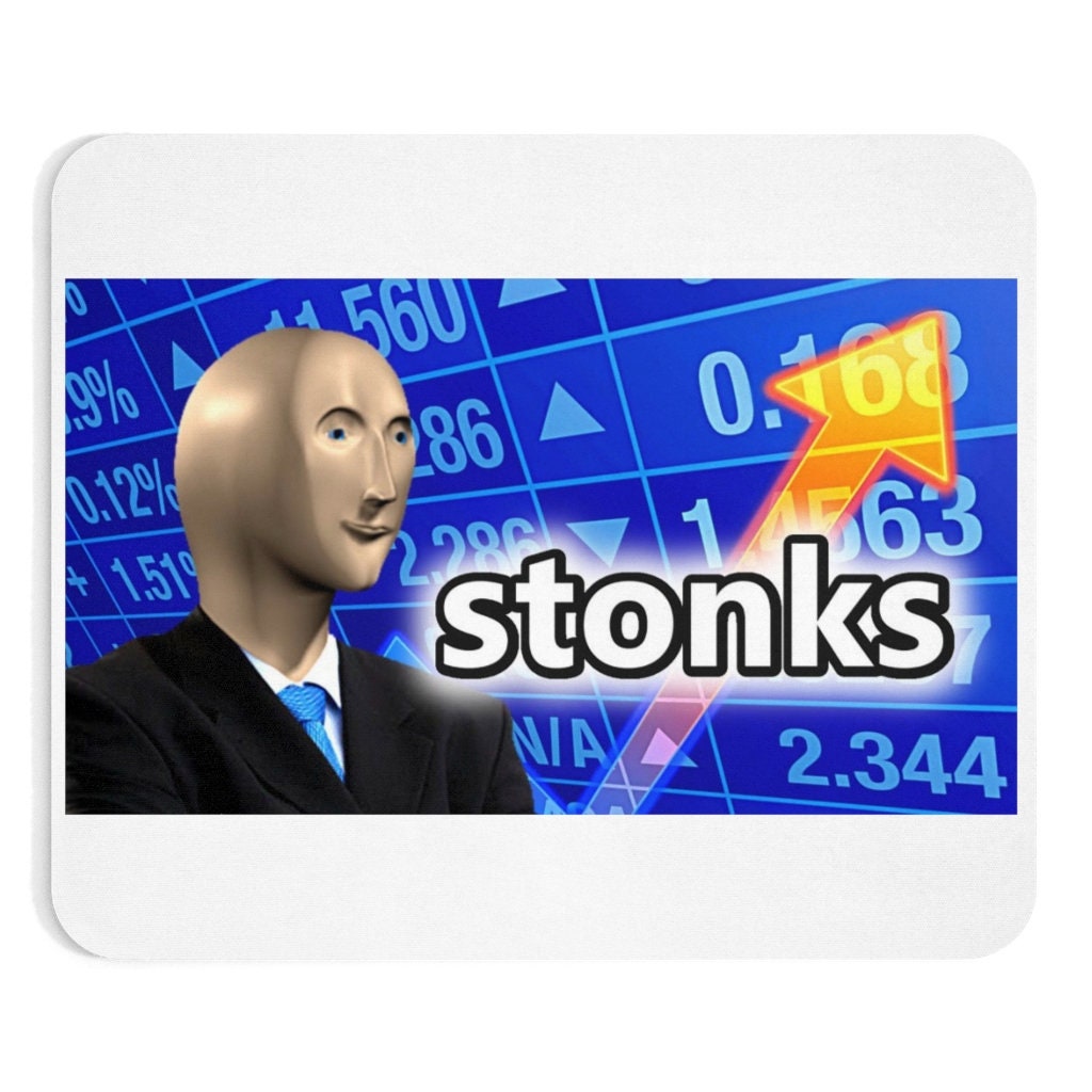 Stonks Guy Dank Meme Funny Stock Broker Stonks Guy Dank Meme Greeting Card  by Roderj Iasmi