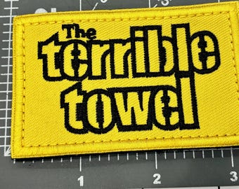Toalla de los Pittsburgh Steelers, parche bordado para motocicleta, gorras, chaquetas, mochilas, jeans, estilo punk, parches para motociclistas, hombres y mujeres.