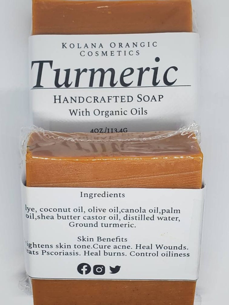 Turmeric SoapAcne Bar Natural Skin BrightenerVegan Soap Etsy
