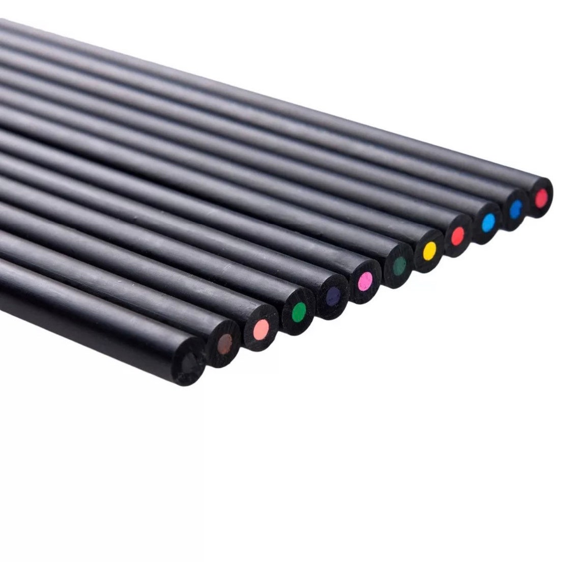 Black colored pencils Etsy