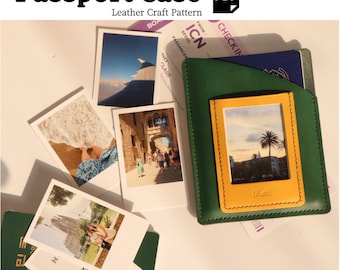 Passport Holder Pattern PDF | Leather passport case Template | DIY Leathercraft  |  Beginner Friendly