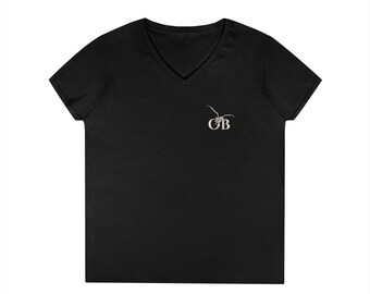 Camiseta de playa con cuello en V y diseño de sirena esqueleto