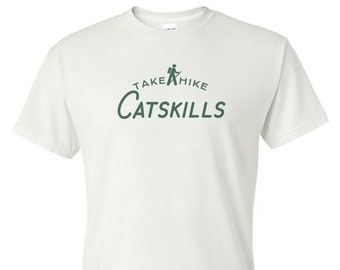 Take a Hike Catskills Unisex T-Shirt - Catskills Graphic Vintage Look Short-Sleeve Unisex T-Shirt - Catskills NY Apparel Graphic T - Upstate