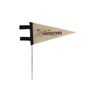 Cooperstown NY Baseball Themed Mini-Pennant - Fun Cooperstown Souvenir and Gift