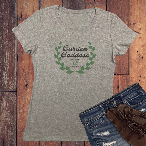 Garden Goddess Vintage Print Women's Tee Shirt Classic   Etsy