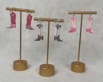 Handmade Polymer Clay Cowboy woman/girl boots