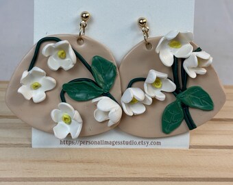 Handmade Lily of the Valley, White Bell Orchid Floral Jewelry