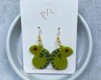 Assorted Color Chameleon Polymer Clay Earrings