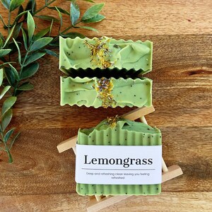 Lemongrass Soap Bar - Homemade Soap, Natural Soap, Cold Process Soap, Artisan Soap, Skin Care Product, Sensitive Skin, Body Soap, Vegan Soap