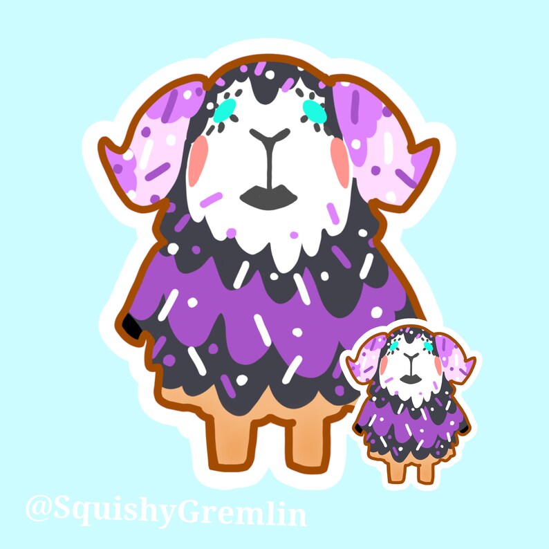 Apple Marshal Merengue. Animal Crossing Frosted Cookie Stickers Sherb Vynl stickers Cookie Muffy