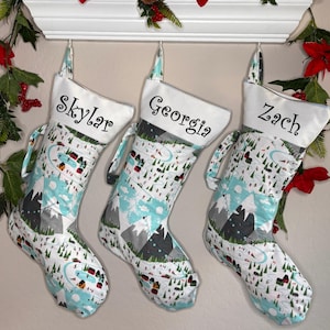 Mountain Resort Christmas Stocking