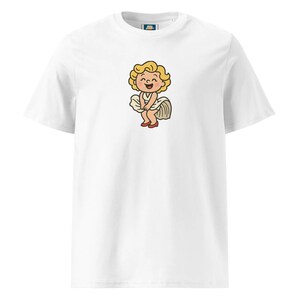 Marilyn Monroe "Mia moglie è in vacanza" - T-shirt unisex con scollo a coste in tessuto organico