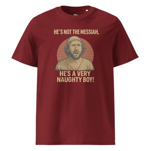 Monty Python T-Shirt: Organic Cotton &quot;Naughty Boy&quot; Quote Tee