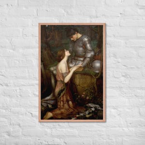 Lamia di John Waterhouse: incantevole poster con cornice artistica - dipinto mitologico preraffaellita classico