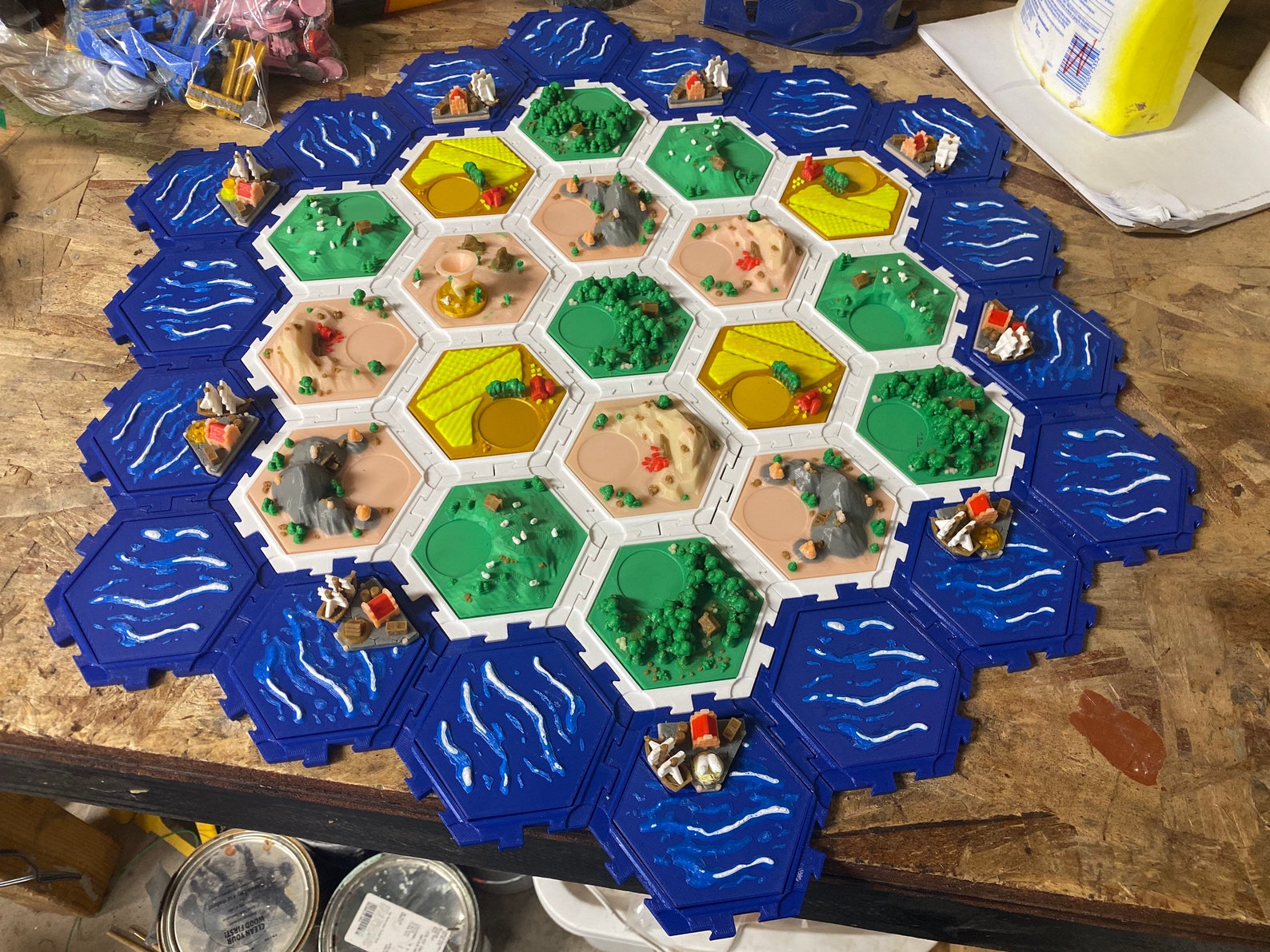 Settlers of Catan multicolor 3D Printed Etsy