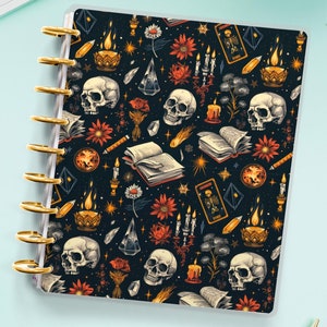 Halloween Magic Planner Cover for Disc Bound Planner | Planner Cover for Spiral Planner