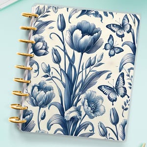 Chinoiserie Planner Cover for Disc Bound Planner | Planner Cover for Spiral Planner