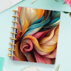 Pink Floral Planner Cover for Disc Bound Planner | Planner Cover for Spiral Planner