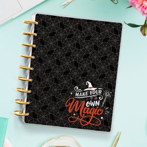 Happy Planner Cover - Erin Condren - Planner Cover for Disc Bound Planner - Planner Cover for Spiral Planner - Halloween Cover