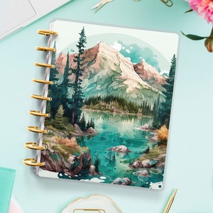 Lake Planner Cover for Disc Bound Planner | Planner Cover for Spiral Planner