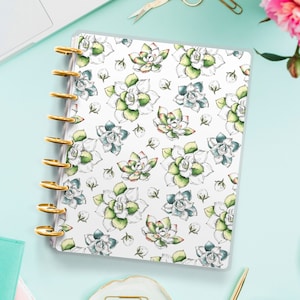 Succulent Happy Planner Cover | Erin Condren | Planner Cover for Disc Bound Planner | Planner Cover for Spiral Planner