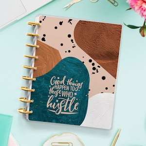 Abstract Planner Cover for Disc Bound Planner | Planner Cover for Spiral Planner