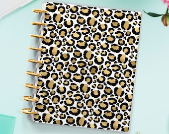 Happy Planner Cover - Erin Condren - Planner Cover for Disc Bound and Spiral Planner - Animal Print Cover