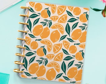 Lemons Planner Cover for Disc Bound Planner | Planner Cover for Spiral Planner