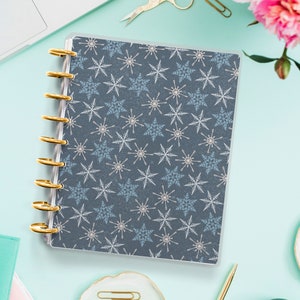 Happy Planner Cover - Erin Condren - Planner Cover for Disc Bound Planner and Spiral Cover - Winter Cover