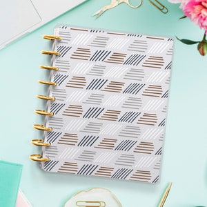 Abstract Planner Cover for Disc Bound Planner | Planner Cover for Spiral Planner