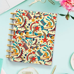 80&#39;s Planner Cover for Disc Bound Planner | Planner Cover for Spiral Planner