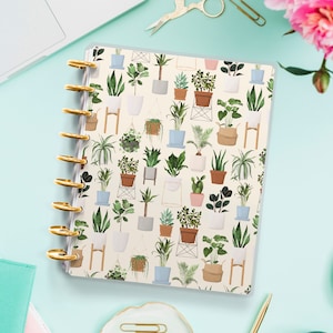 Planters Happy Planner Cover - Erin Condren - Colorful Cover - Planner Cover for Disc Bound Spiral Planner