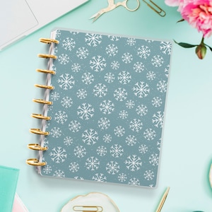 Happy Planner Cover - Erin Condren - Planner Cover for Disc Bound Planner and Spiral Cover - Winter Cover