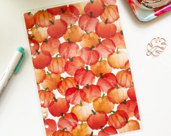 Fall Planner Dashboard, Planner Insert, Discbound Dashboard, A5, A6, Personal, Happy Planner
