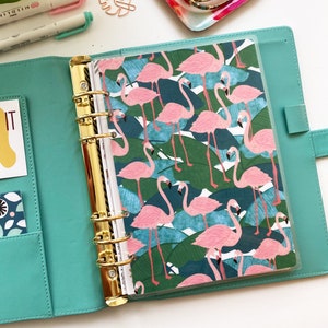 Flamingo Planner Dashboard, Planner Insert, Discbound Dashboard, A5, A6, Personal, Happy Planner