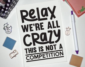 Relax Dashboard, Planner Insert, Discbound Dashboard, A5, A6, Personal
