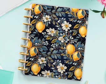 Lemons Planner Cover for Disc Bound Planner | Planner Cover for Spiral Planner